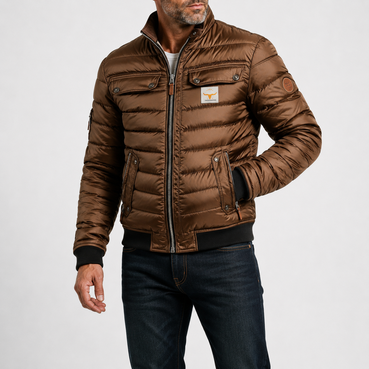 Russell | Chaqueta de temporada intermedia vintage para Hombre
