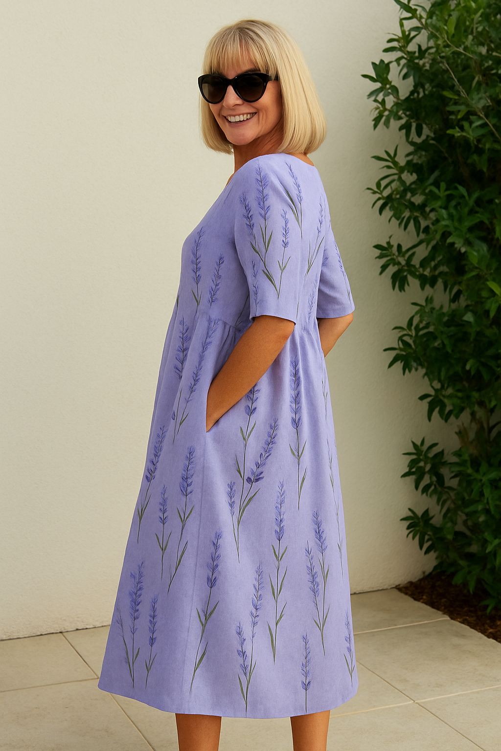 Eliza | Vestido Midi Relajado para Mujer