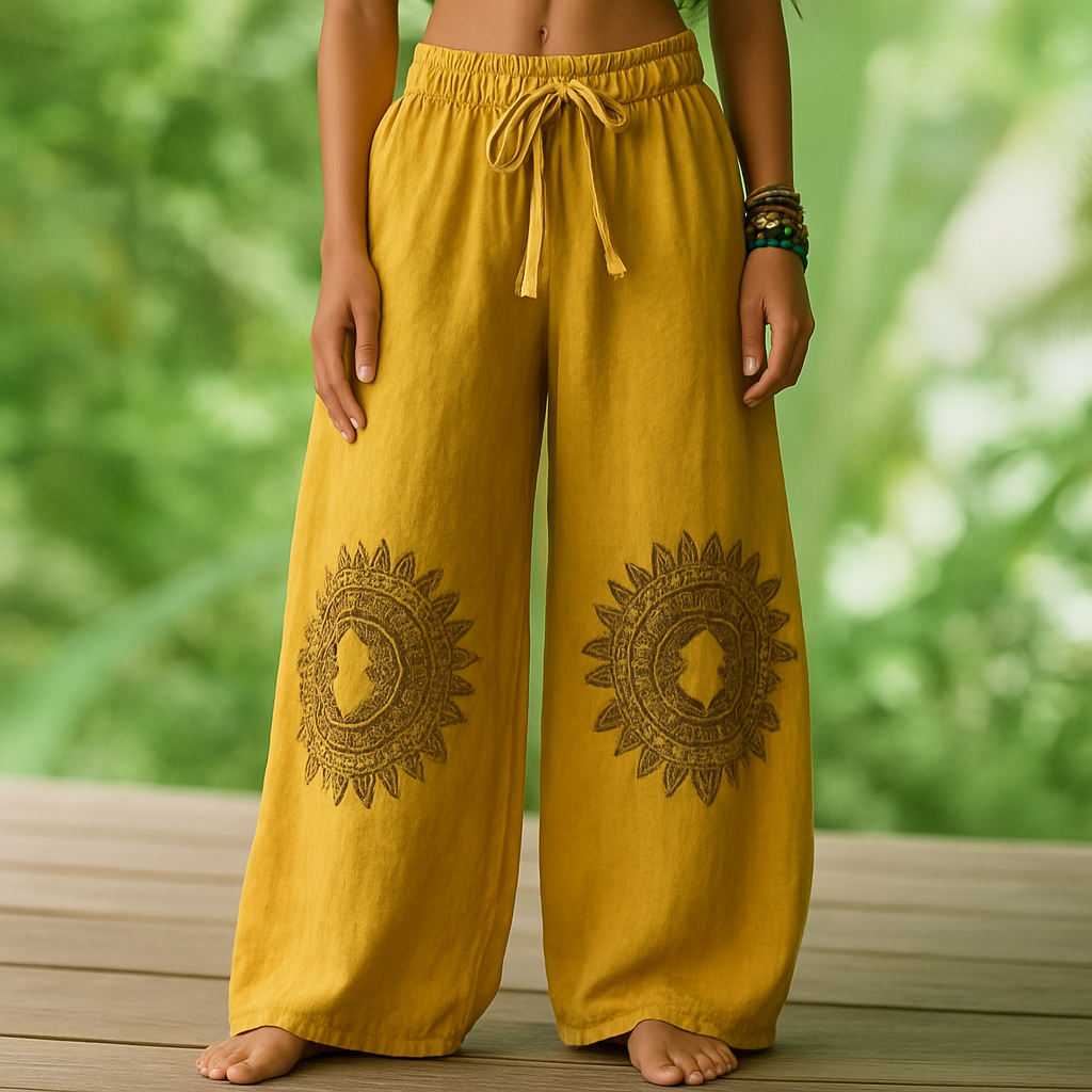 Lotte - Pantalones de yoga bohemios