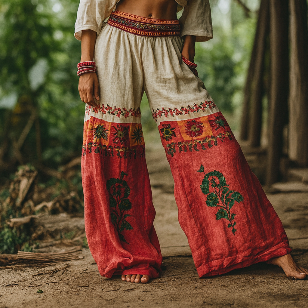 Lotte - Pantalones de yoga bohemios