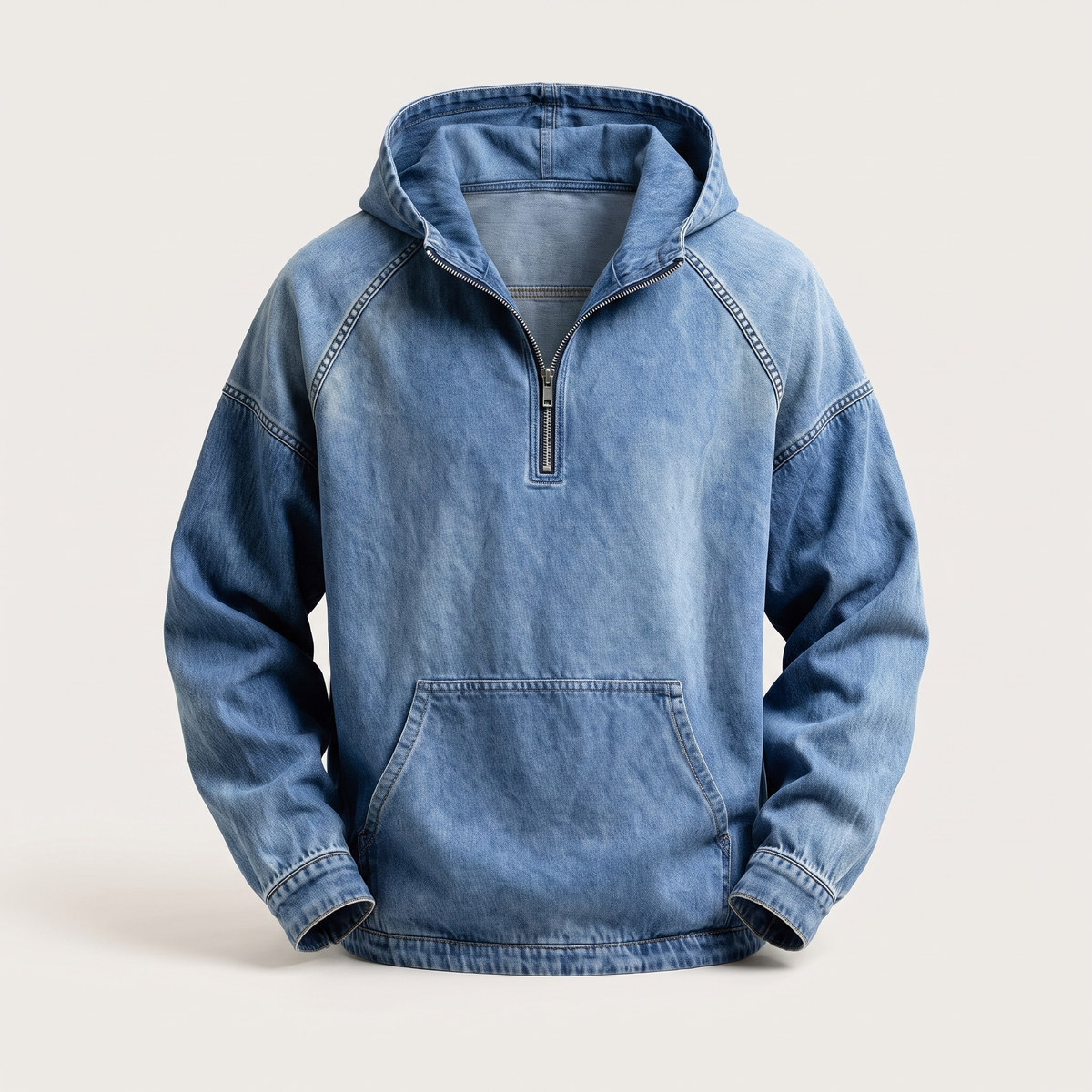 TON - CHAQUETA DE JEAN RIVINGTON CON MEDIA CREMALLERA PARA HOMBRE