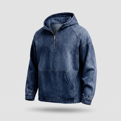 TON - CHAQUETA DE JEAN RIVINGTON CON MEDIA CREMALLERA PARA HOMBRE