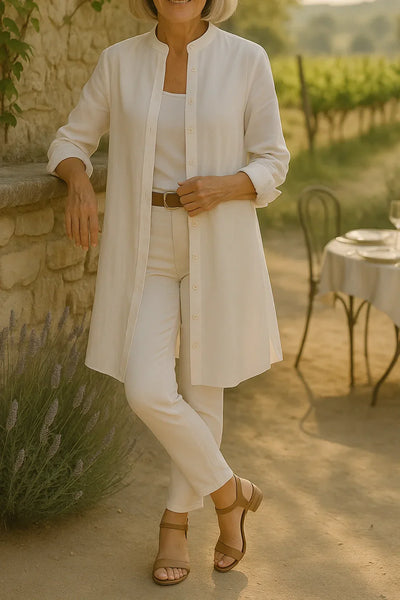 Camilya™ | Camisa acampanada estilo chaqueta