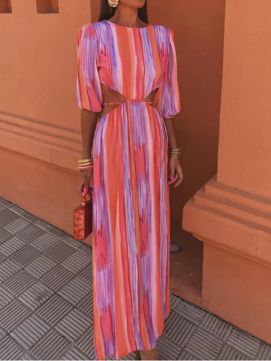 Paloma | Vestido elegante de Mujer con abertura en los laterales