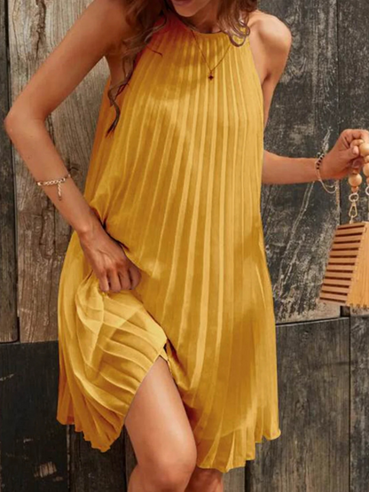 Lucía | Vestido midi plisado