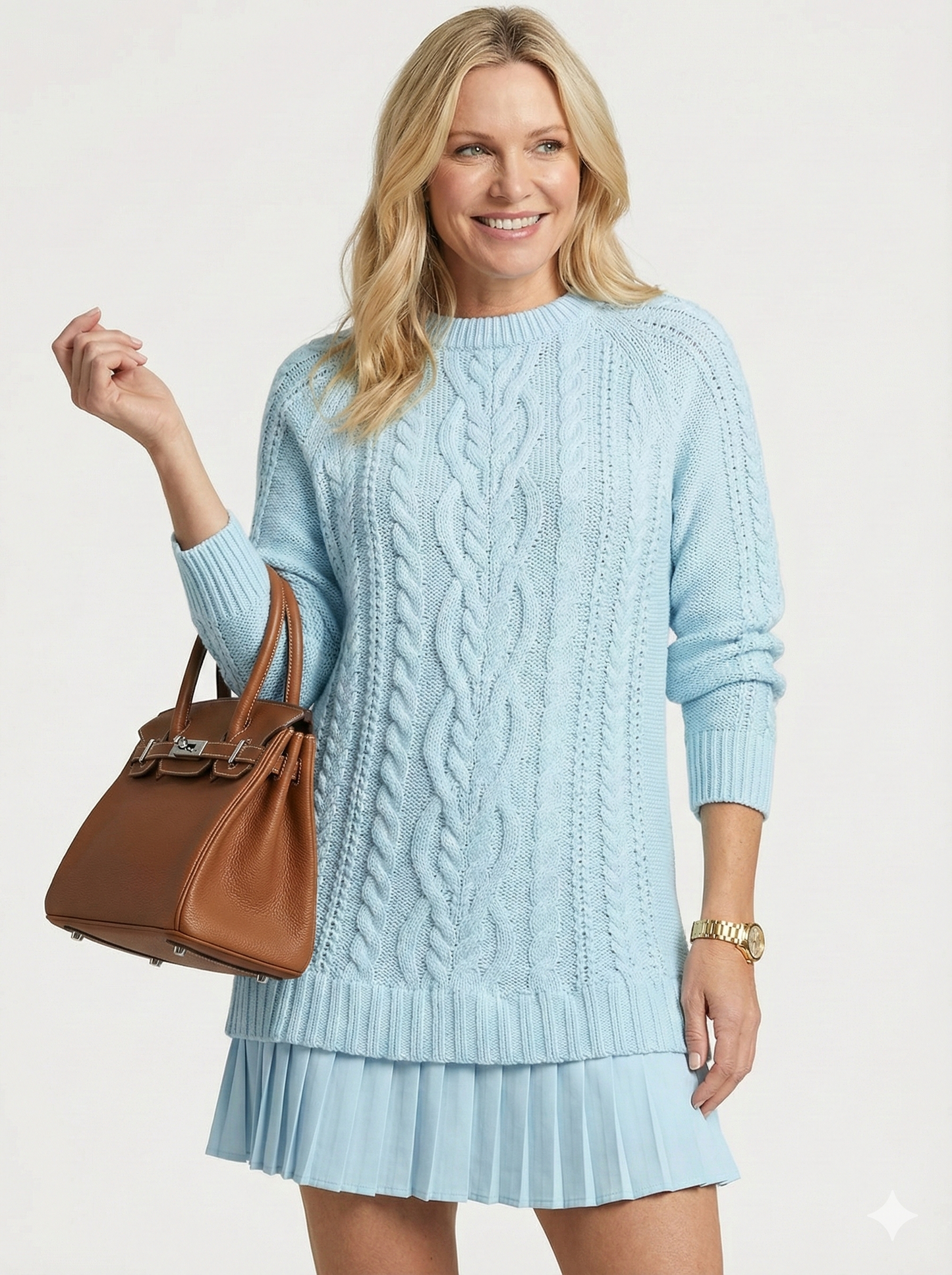 Daina | Vestido de punto con detalles trenzados