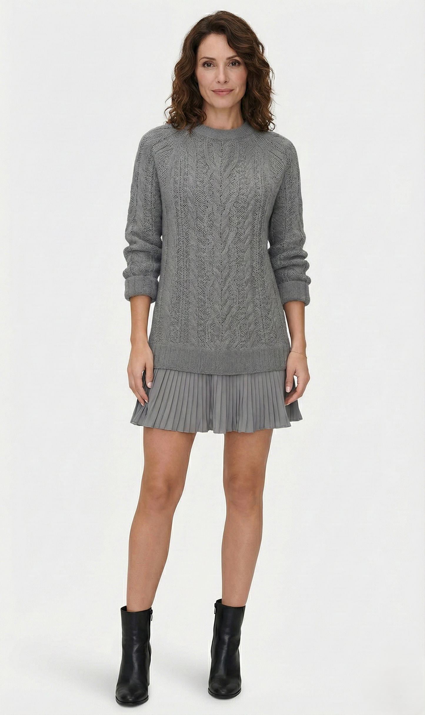 Daina | Vestido de punto con detalles trenzados