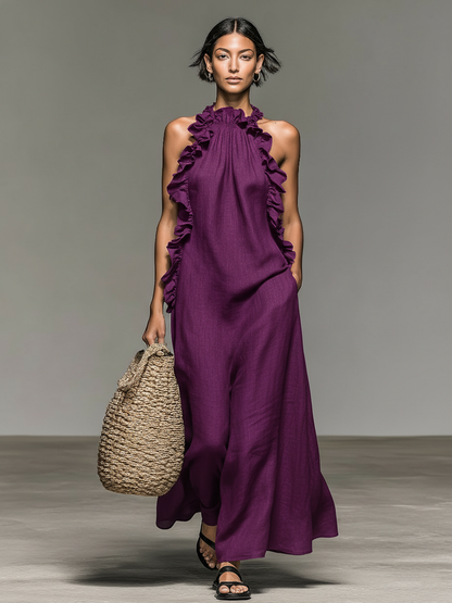 Lua | Vestido Maxi con Bolsillos para Mujer