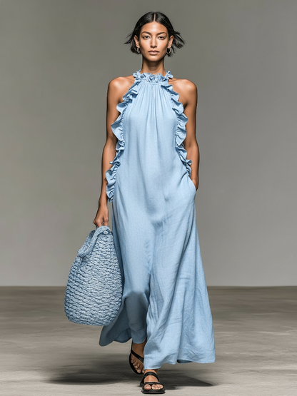 Lua | Vestido Maxi con Bolsillos para Mujer