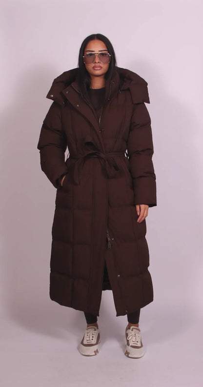 Diede – Abrigo Puffer Larga de Lujo | Cálida, Protegida y Estilosa para el Invierno