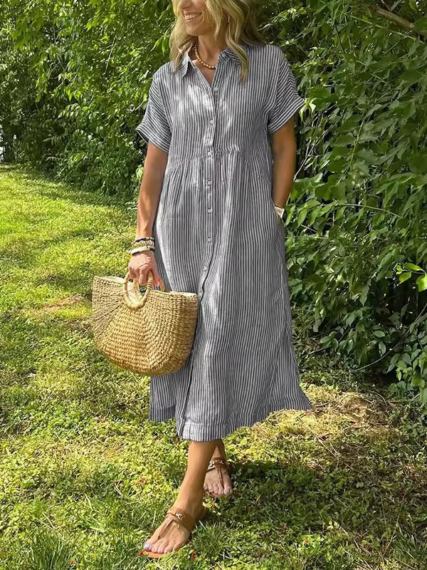 Theda™ - Maxivestido de mujer Cómodo y Chic para el Día a Día