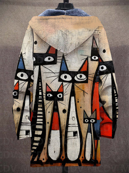 Reuben | Chaqueta con Capucha de Estampado Artístico