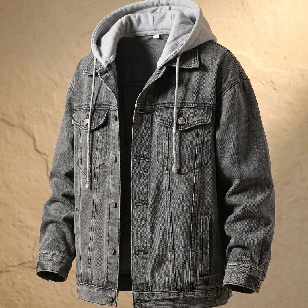 Castell | Chaqueta Vaquera Urbana con Capucha