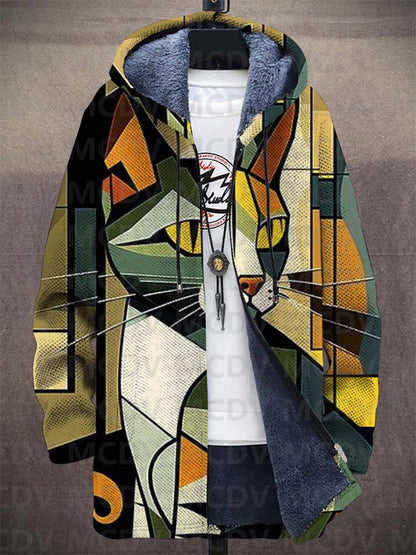 Preston | Chaqueta con Capucha de Estampado Artístico