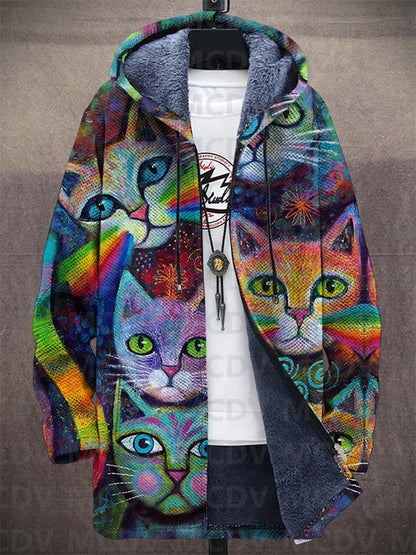 Preston | Chaqueta con Capucha de Estampado Artístico