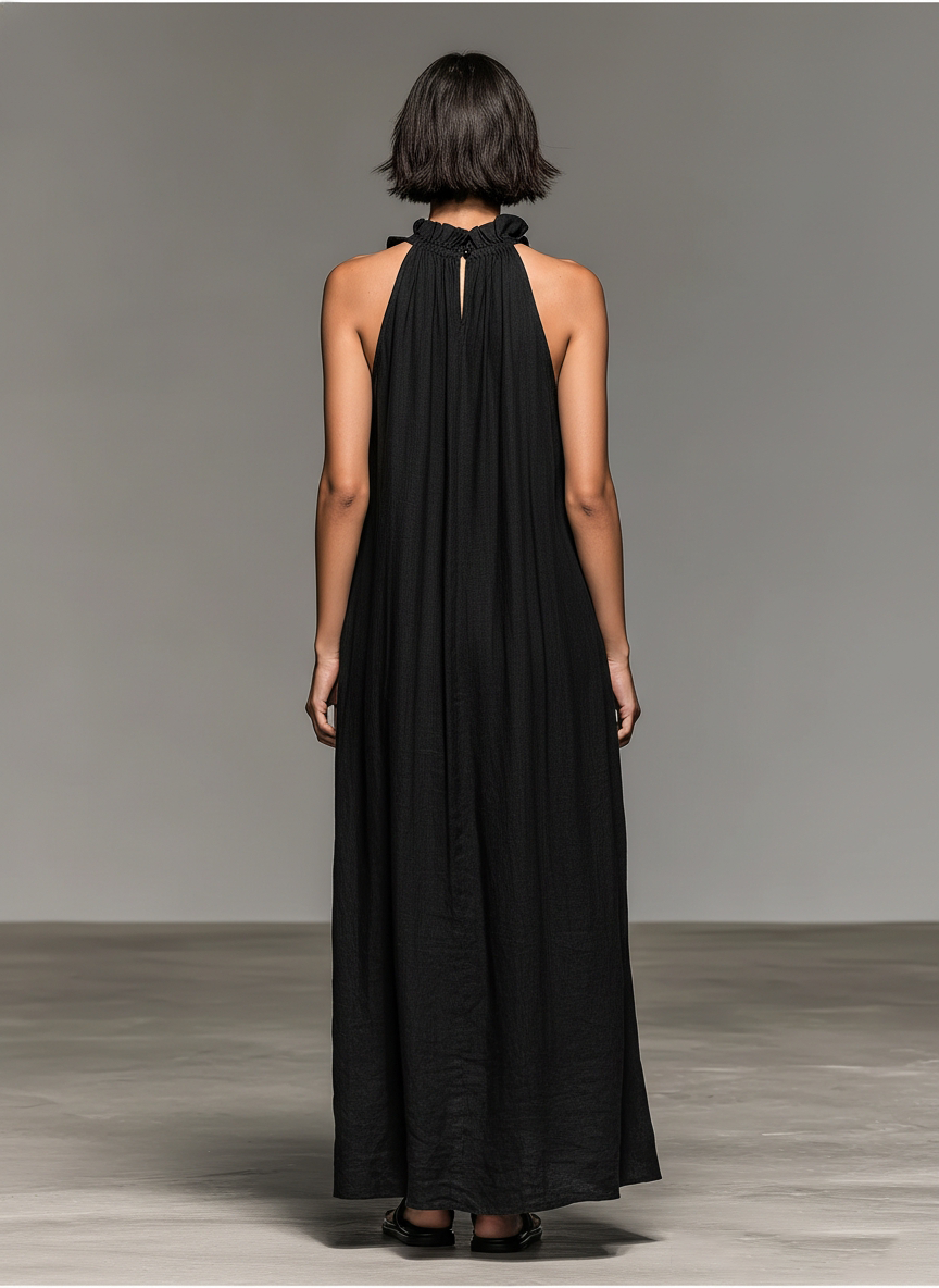 Lua | Vestido Maxi con Bolsillos para Mujer