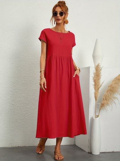 Greta | Elegante vestido de cuello redondo para Mujer