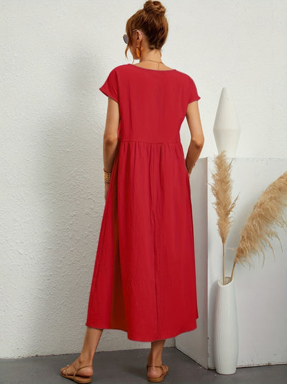 Greta | Elegante vestido de cuello redondo para Mujer