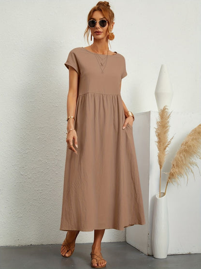 Greta | Elegante vestido de cuello redondo para Mujer