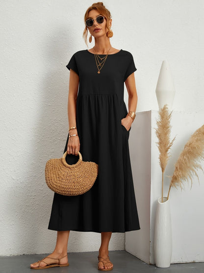 Greta | Elegante vestido de cuello redondo para Mujer