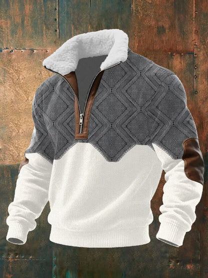 RIVANO™ | JERSEY CON CREMALLERA Y CUELLO ALTO FORRADO