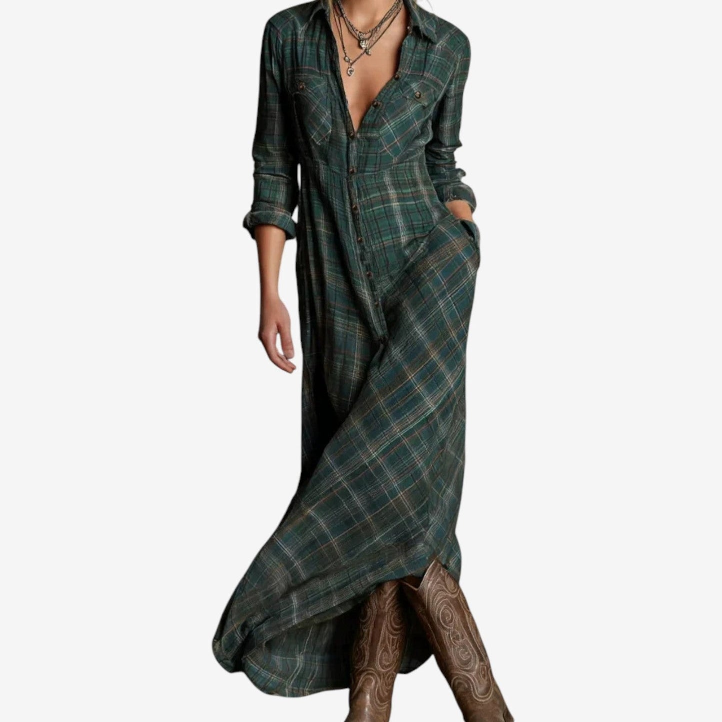 Cécile™ Camisa larga atemporal