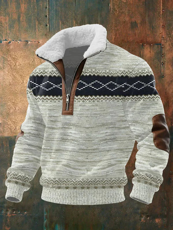 RIVANO™ | JERSEY CON CREMALLERA Y CUELLO ALTO FORRADO