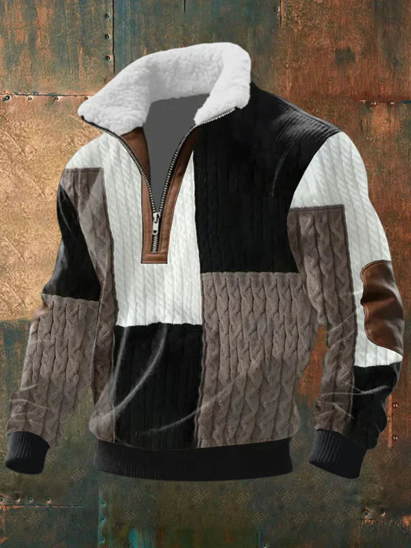 RIVANO™ | JERSEY CON CREMALLERA Y CUELLO ALTO FORRADO