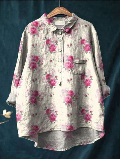 Laura™ | Blusa clásica con estampado flora