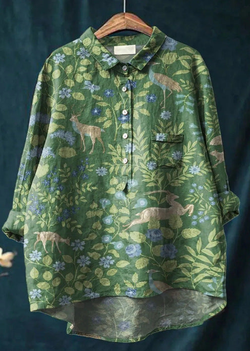 Laura™ | Blusa clásica con estampado flora