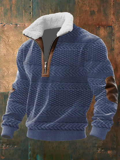 RIVANO™ | JERSEY CON CREMALLERA Y CUELLO ALTO FORRADO