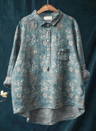 Laura™ | Blusa clásica con estampado flora