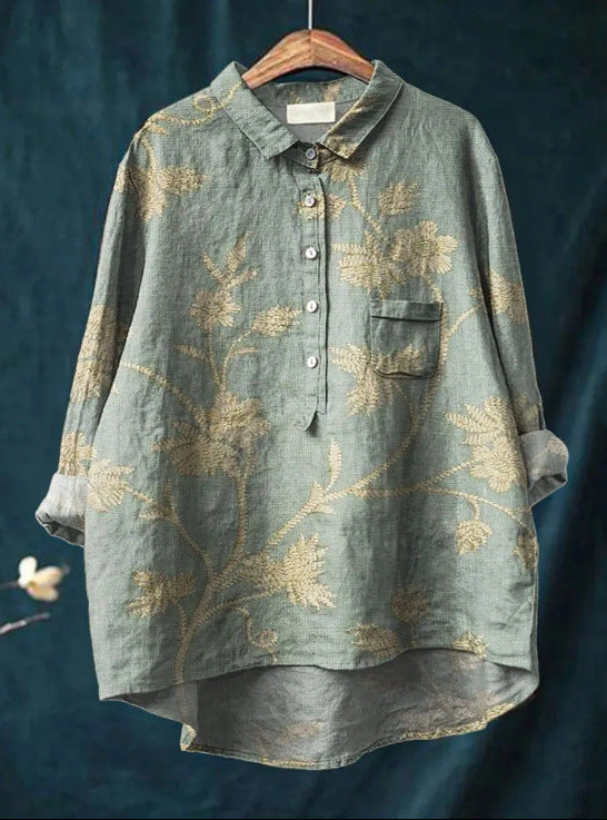Laura™ | Blusa clásica con estampado flora