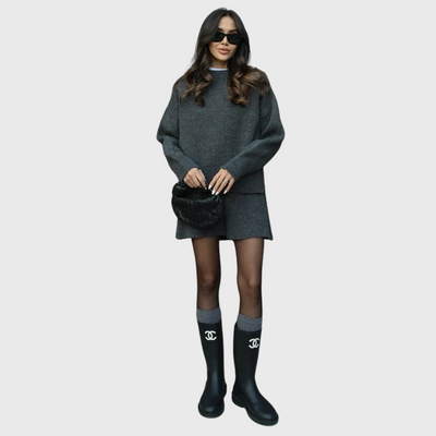 Conjunto de punto acogedor