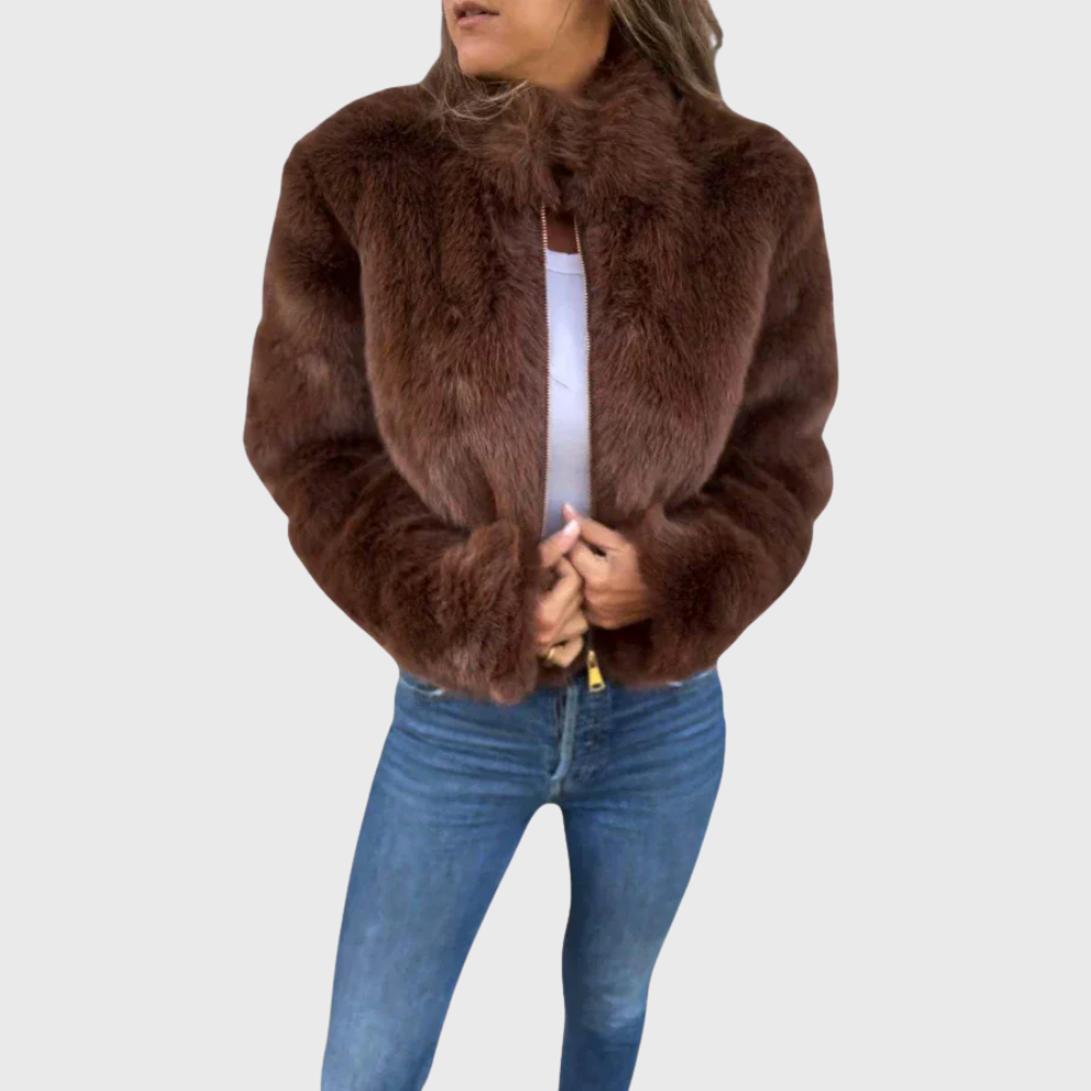 Zara - Chaqueta polar térmica Teddy para mujer
