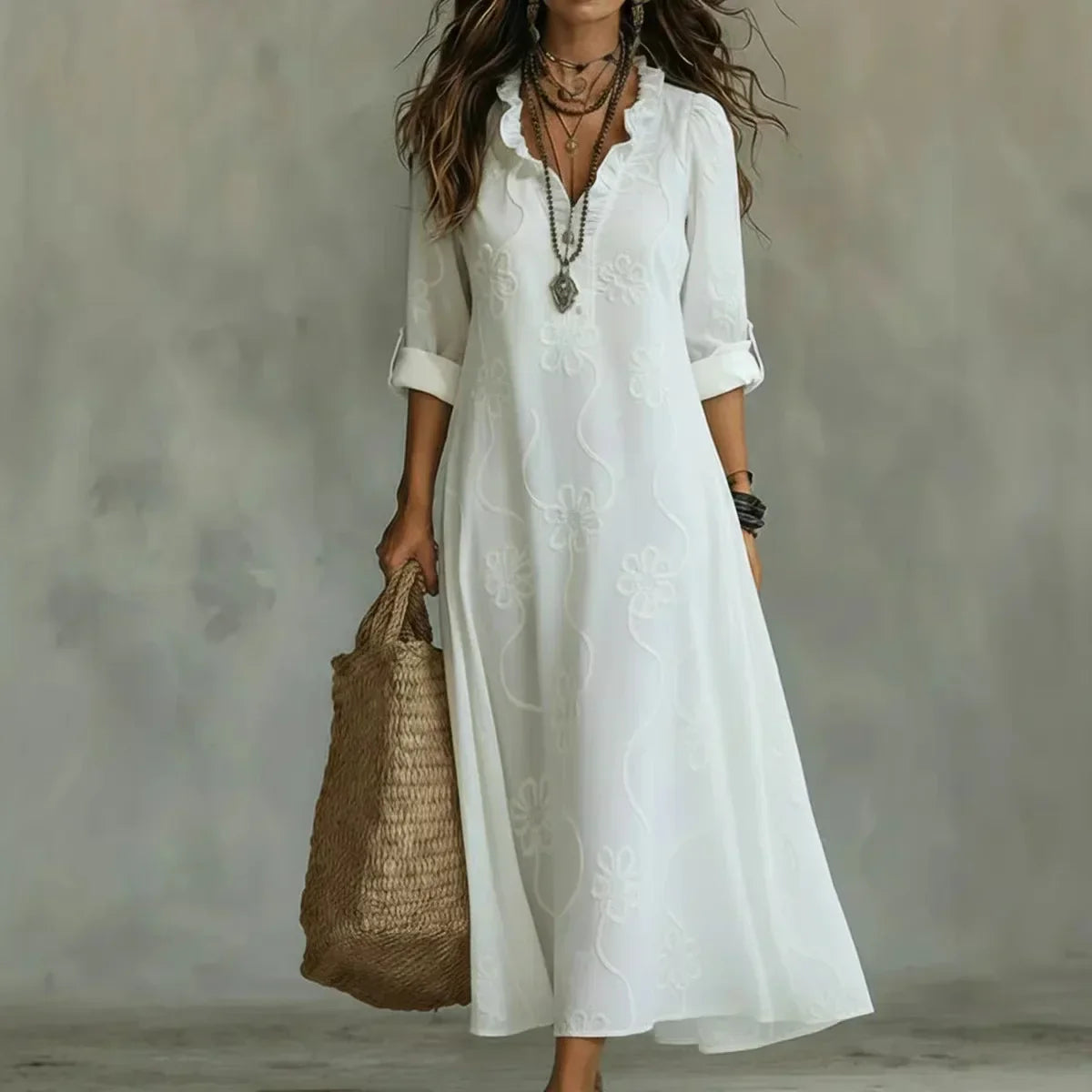 Bobbie - Vestido Maxi Floral para Días de Verano para Mujer