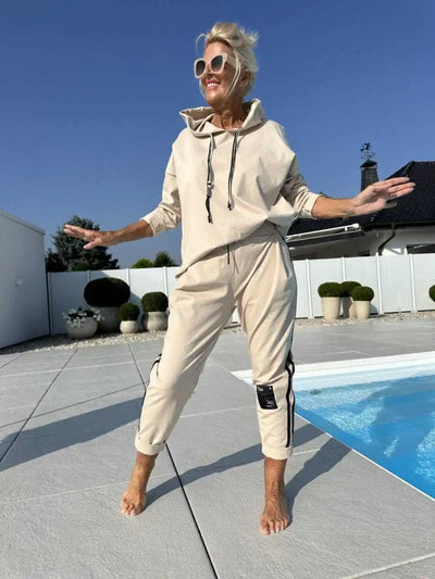 Eugénie | Conjunto de dos piezas con capucha