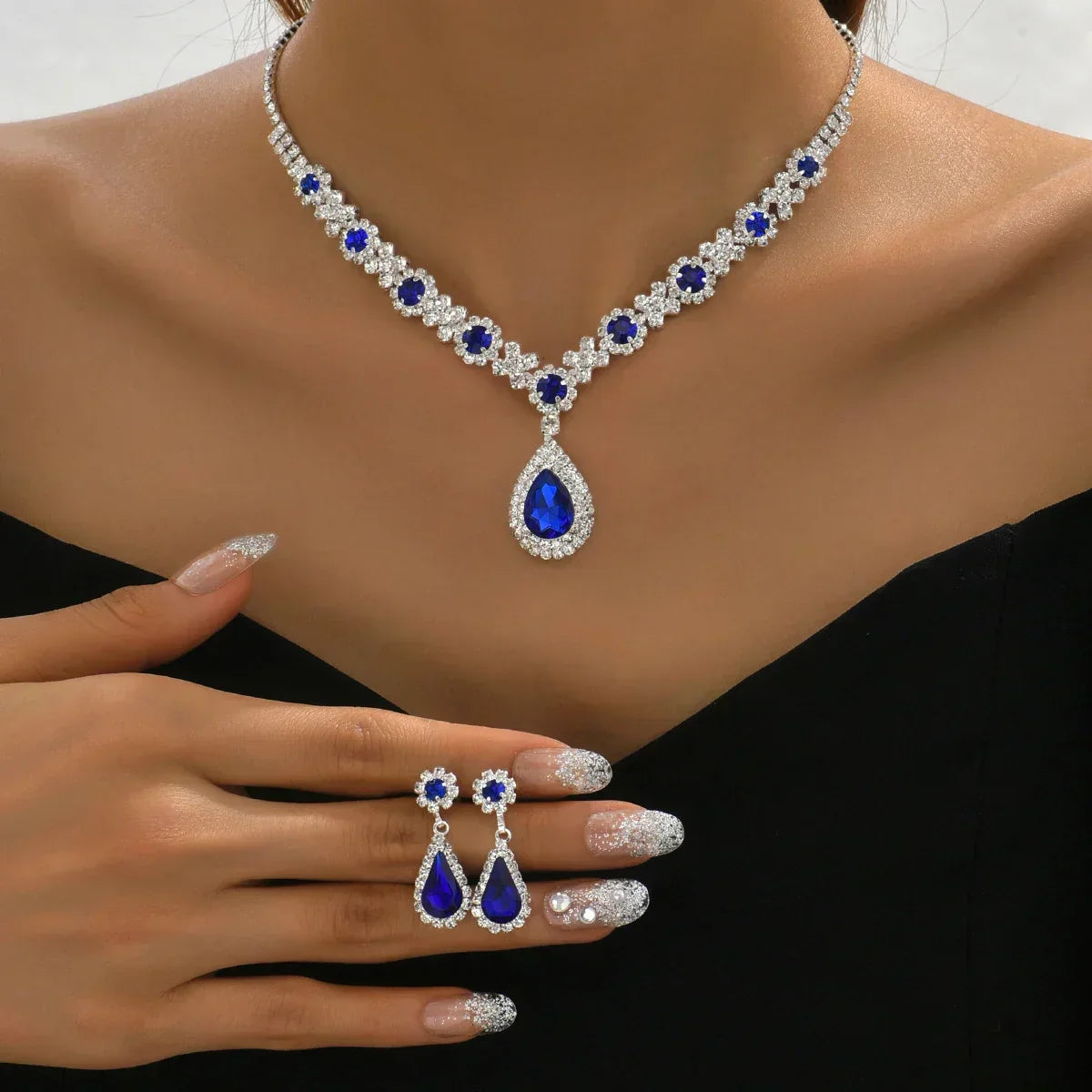 Véra | elegante conjunto de joyas de cristal