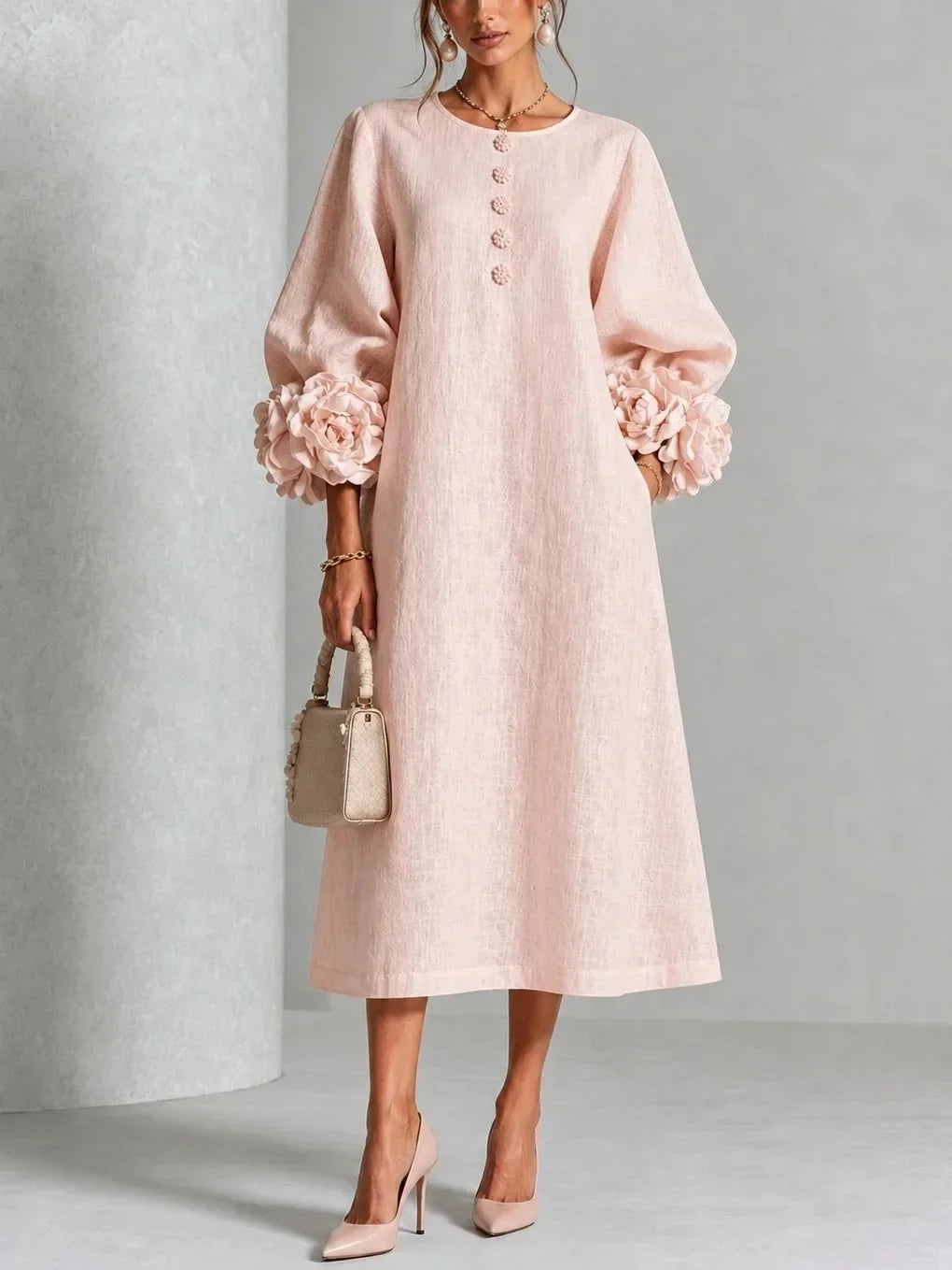Rosalie | Vestido Floral Midi para Mujer
