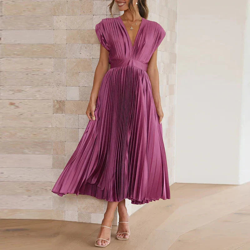 Hedwig - Elegante vestido plisado sin mangas