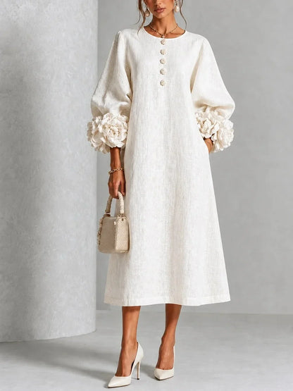 Rosalie | Vestido Floral Midi para Mujer