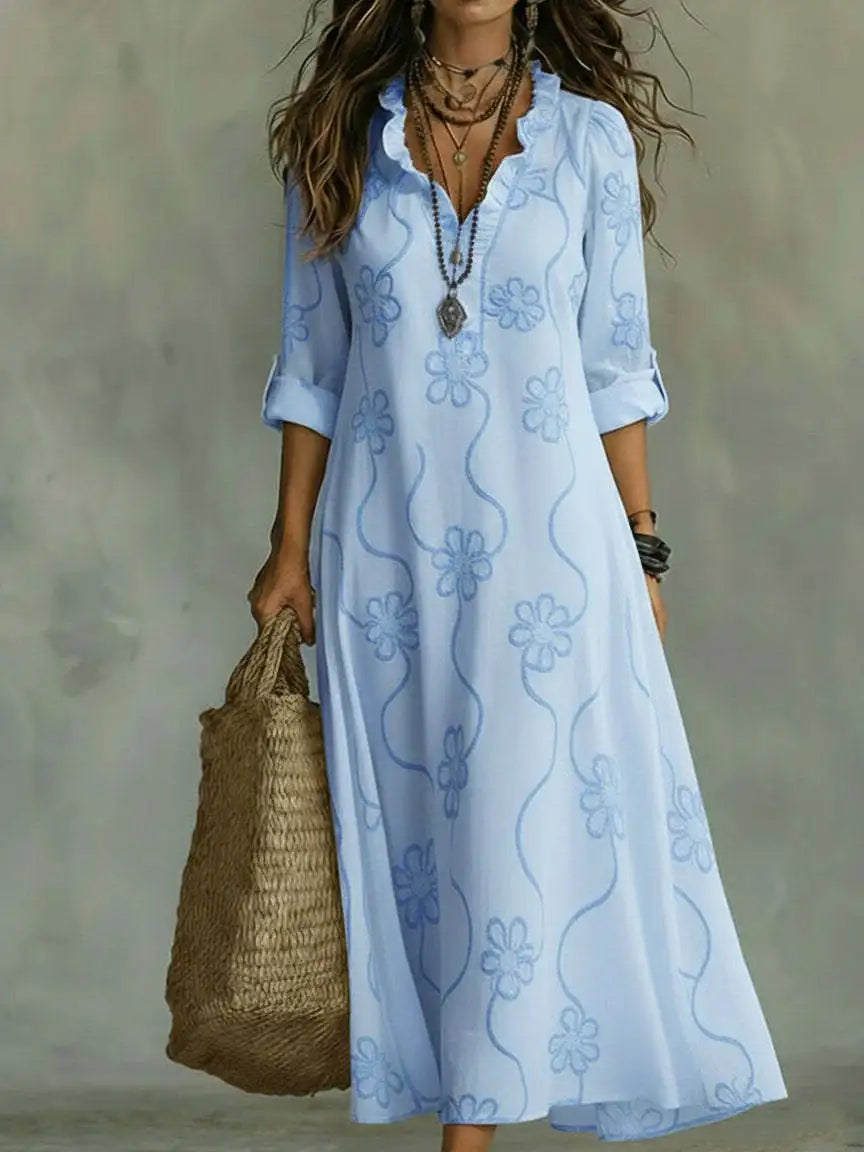 Bobbie - Vestido Maxi Floral para Días de Verano para Mujer