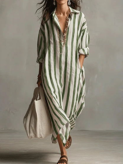 Pepa | Vestido camisero largo para Mujer