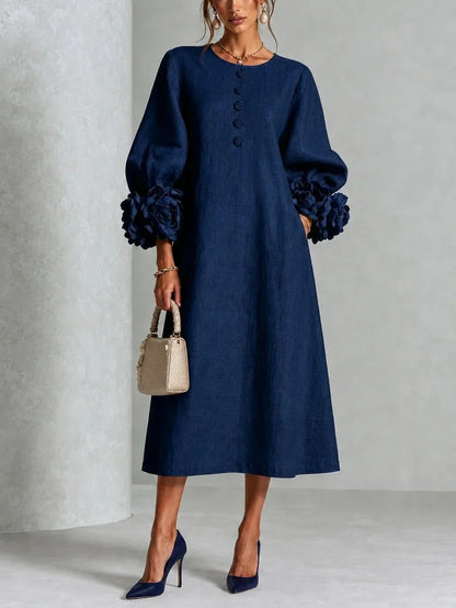 Rosalie | Vestido Floral Midi para Mujer