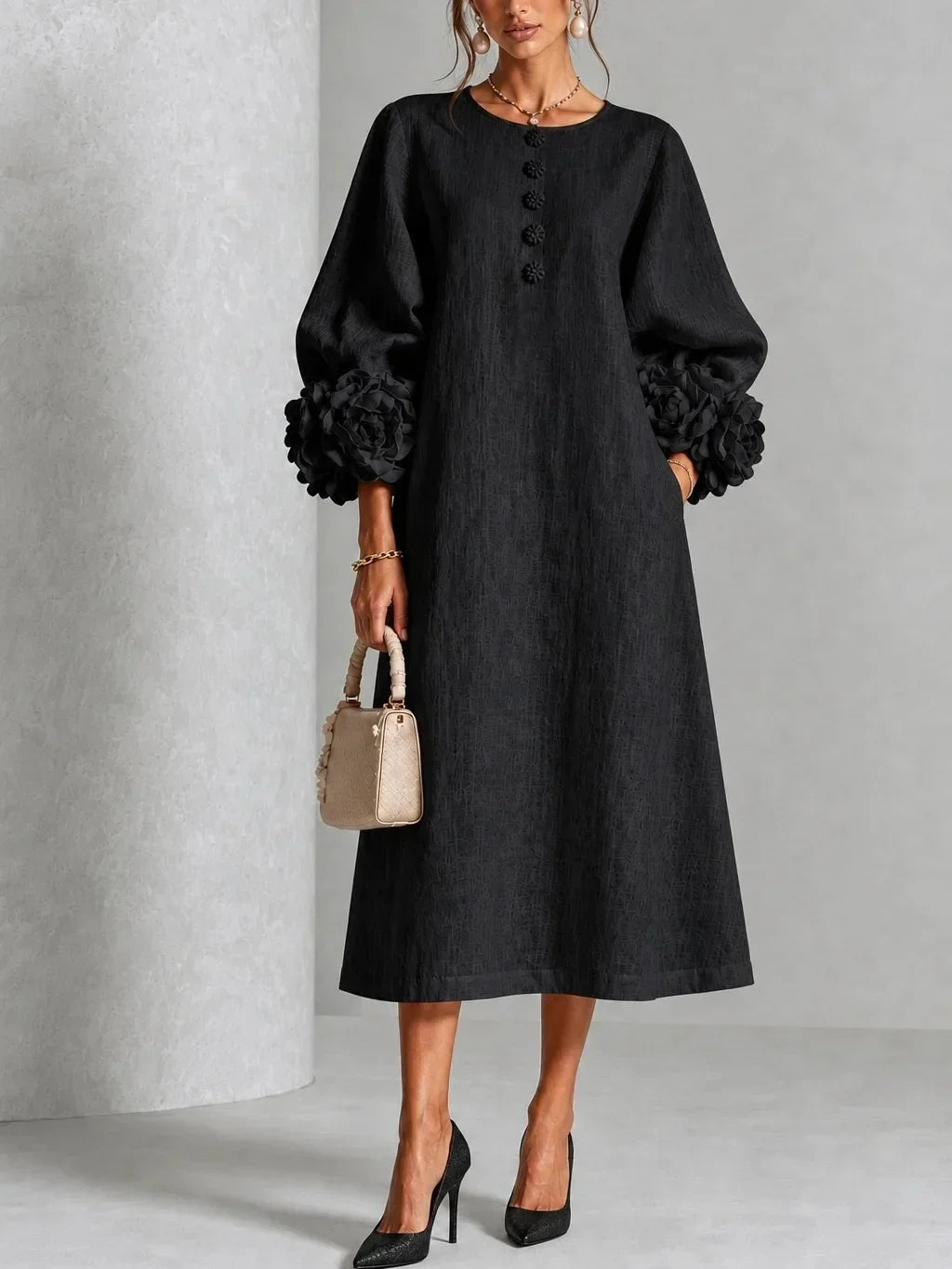 Rosalie | Vestido Floral Midi para Mujer