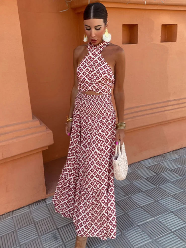 Mickay™ | Elegante set midi con hombros descubiertos