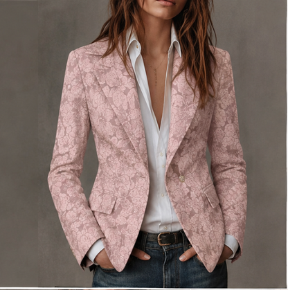 Loretta | Blazer Jacquard en Cachemira Ajustado para Mujer