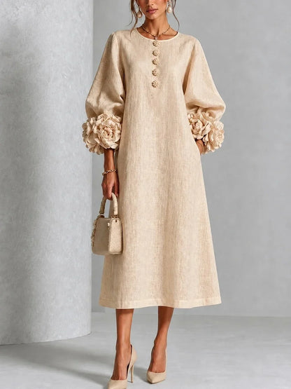 Rosalie | Vestido Floral Midi para Mujer
