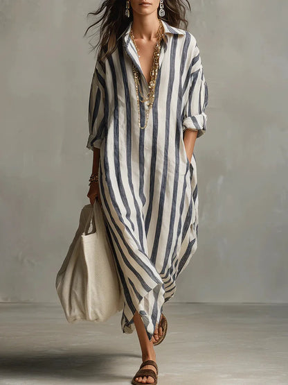 Pepa | Vestido camisero largo para Mujer
