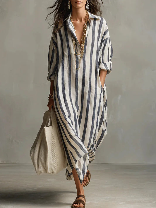 Pepa | Vestido camisero largo para Mujer